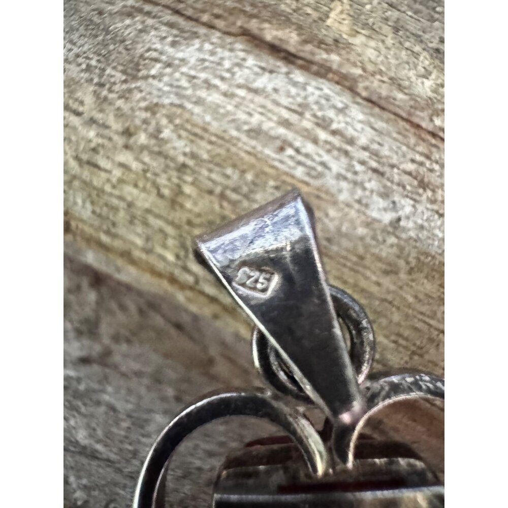 Amber Pendant W/Sterling Silver 925 Angel Wing Design 6.15g - Picture 5 of 5